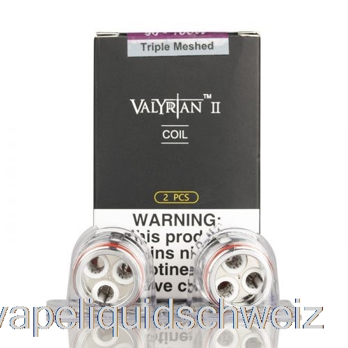 Uwell Valyrian II 2 Ersatzspulen 0,16 Ohm Un2-3 Triple Mesh Spulen Vape Schweiz